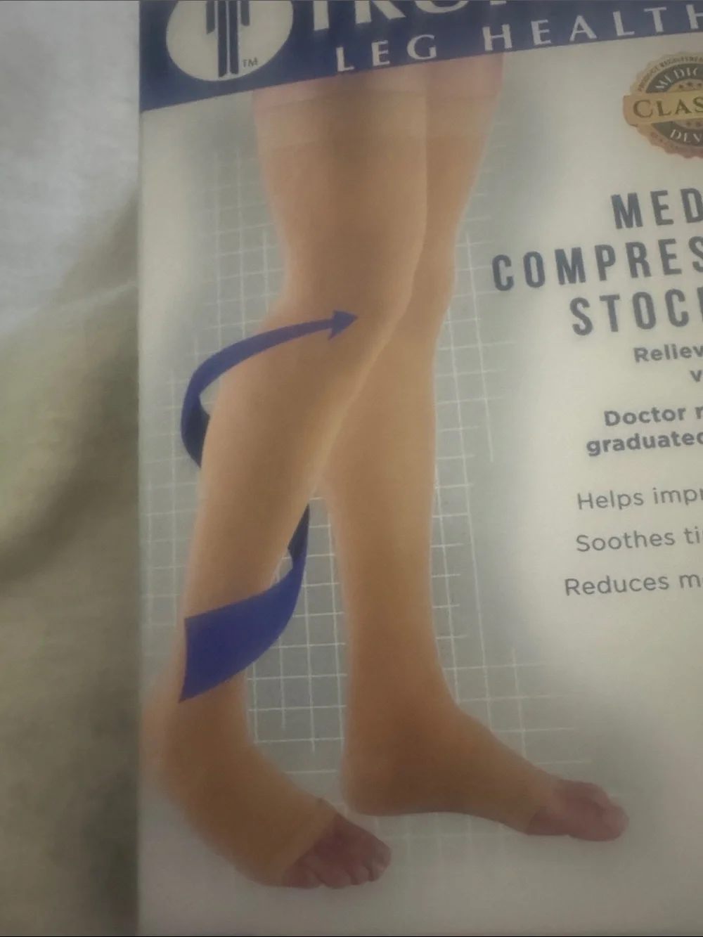 Truform Men’s Medical Compression Stockings – Beige